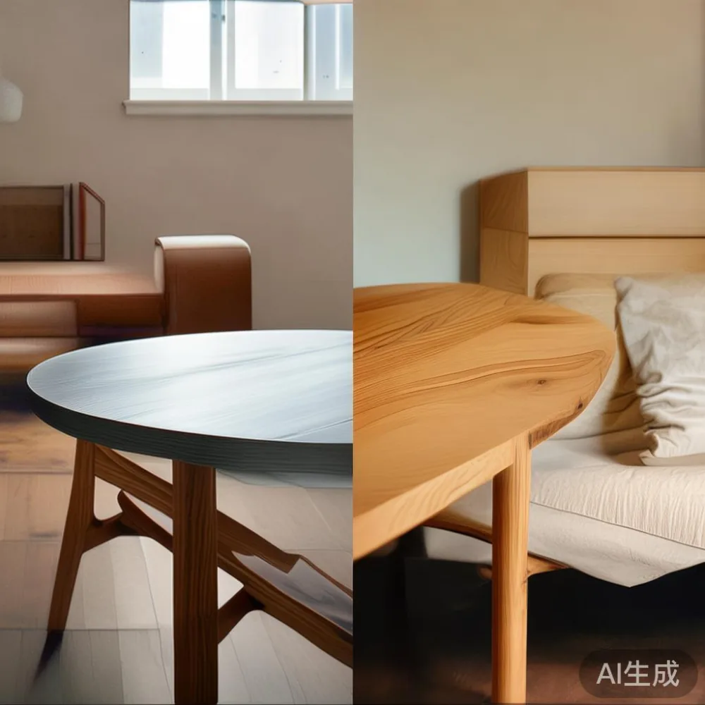 Veneer vs Solid Wood Coffee Table: A 5-Year Singapore Cost Analysis — detail of the base and leg construction on a bed