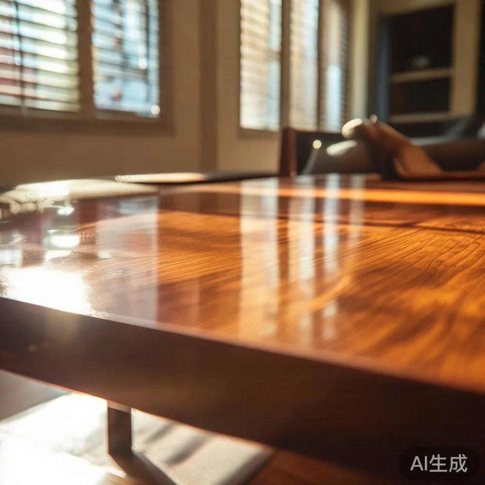 Caring for a Lacquered Coffee Table in Singapore's Tropical Climate — in a sunlit Singapore HDB living room, morning l