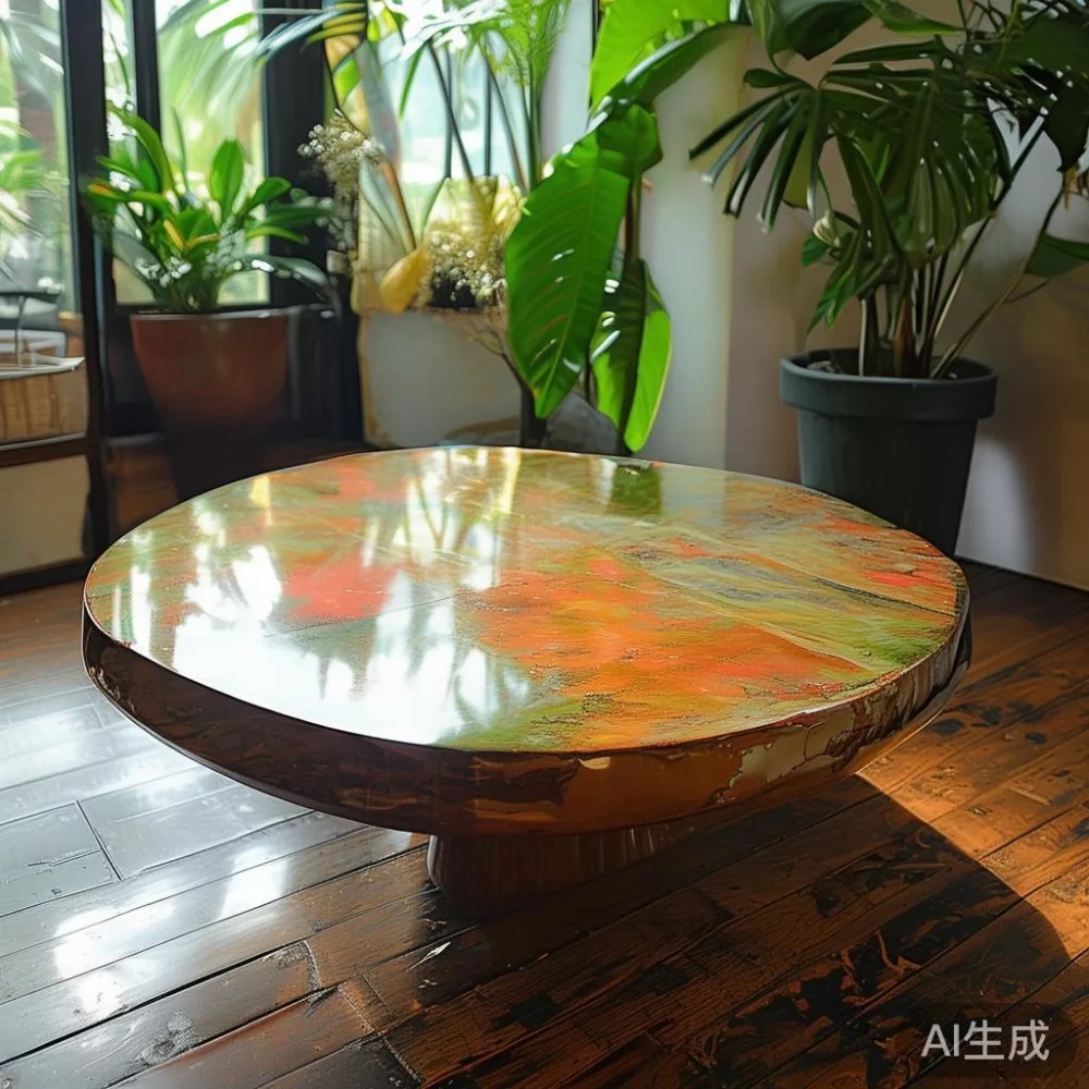 Caring for a Lacquered Coffee Table in Singapore's Tropical Climate — corner of a small condo apartment with wooden fl