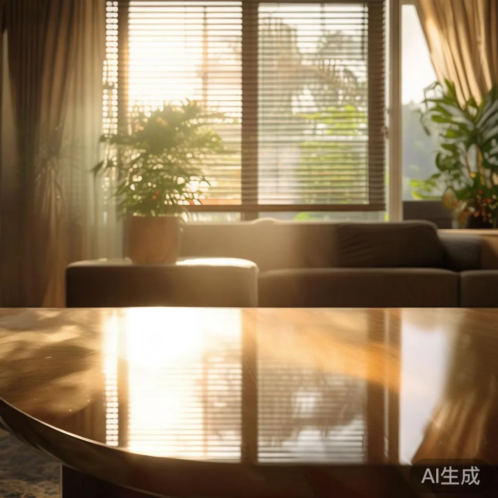 How to Care for a Lacquered Coffee Table sg in a Tropical Climate — in a sunlit Singapore HDB living room, morning l
