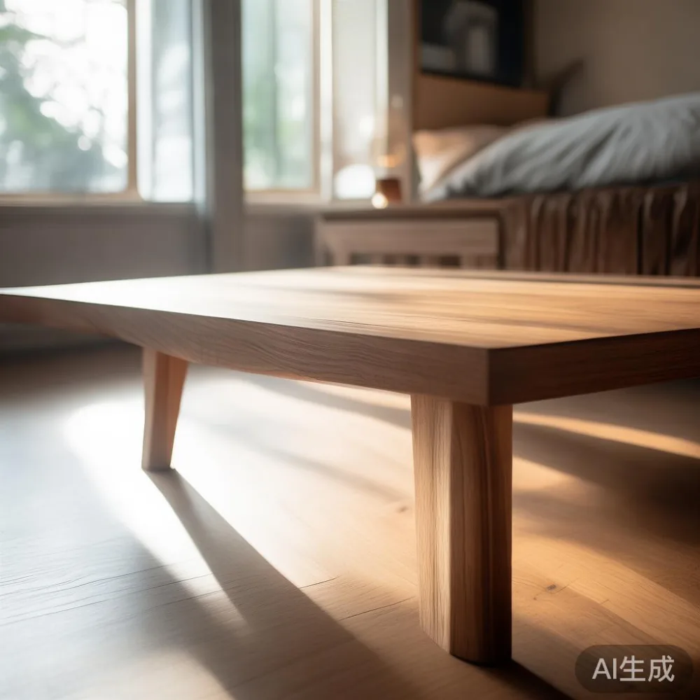 Coffee Table SG: Delivery, Lifts, and Assembly Realities for Singapore — detail of the base and leg construction on a bed
