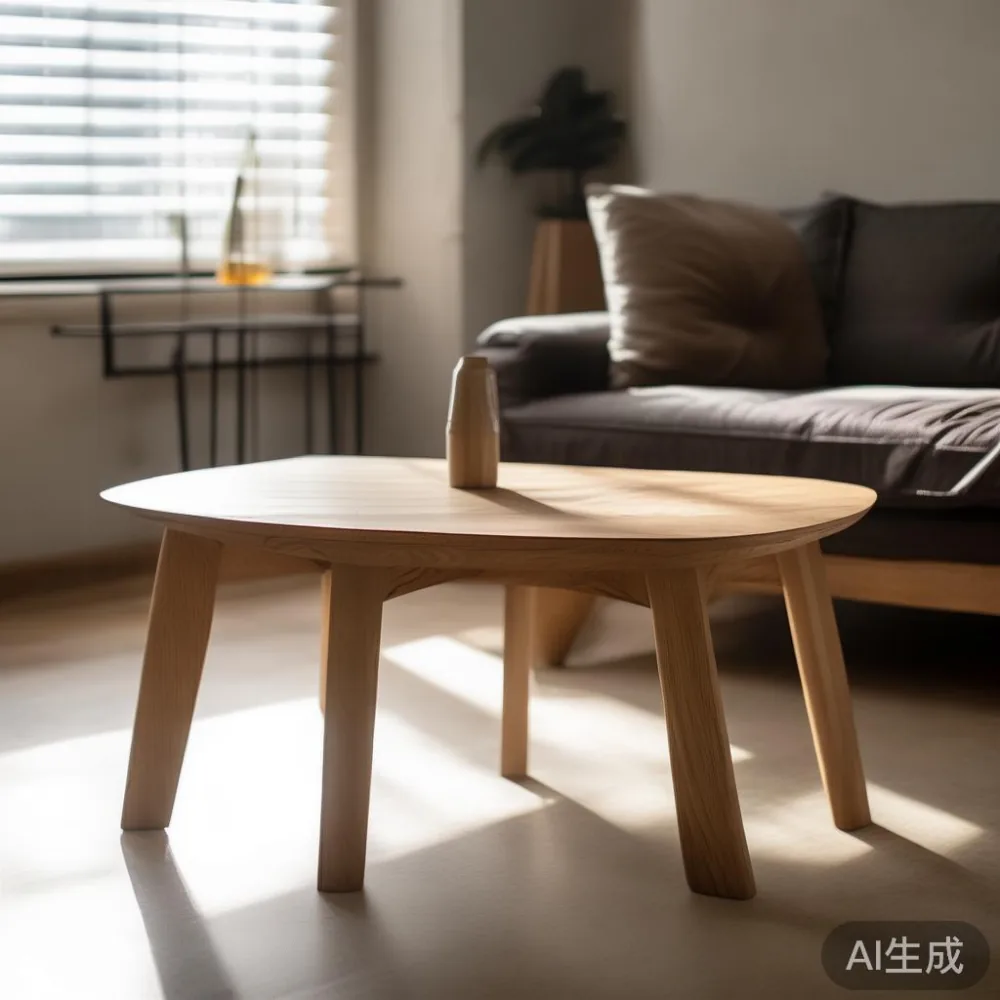 Coffee Table SG Size Guide: Picking the Right Fit for a Singapore HDB  — detail of the base and leg construction on a bed