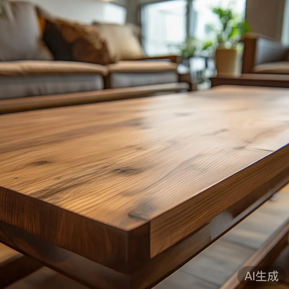 How to Match Furniture to a Warm Minimal Interior: A Singapore Solid W — close-up of the grain and joinery detail, shallo