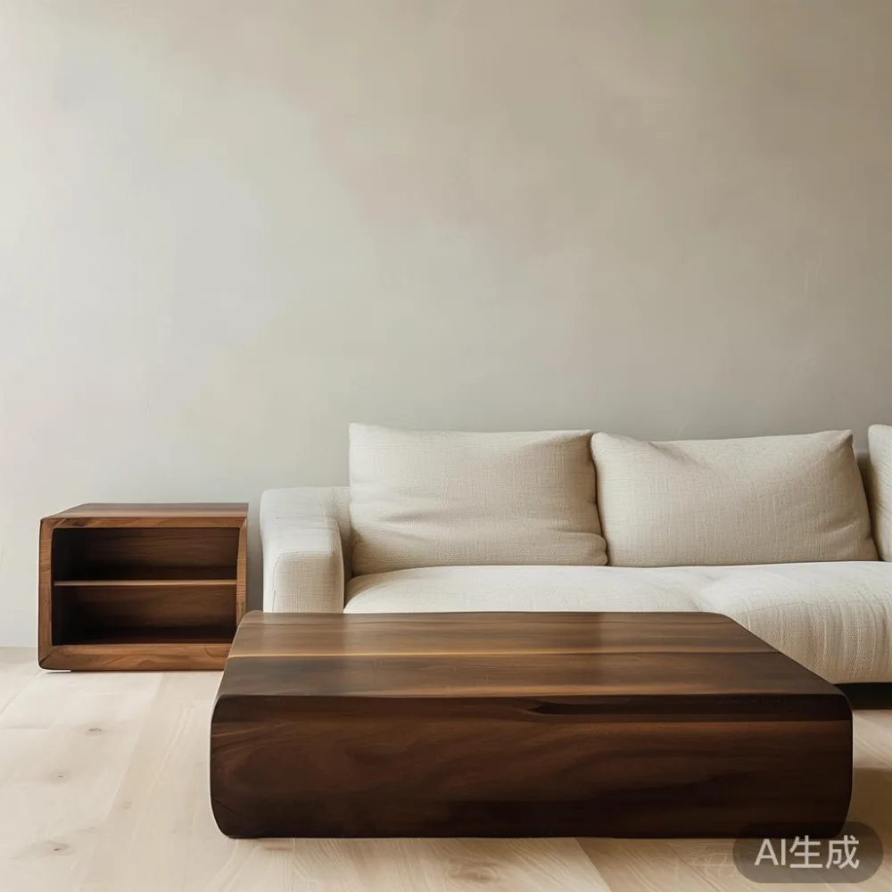 How to Match Furniture to a Warm Minimal Interior: A Singapore Solid W — staged against a plain wall with a linen sofa ne