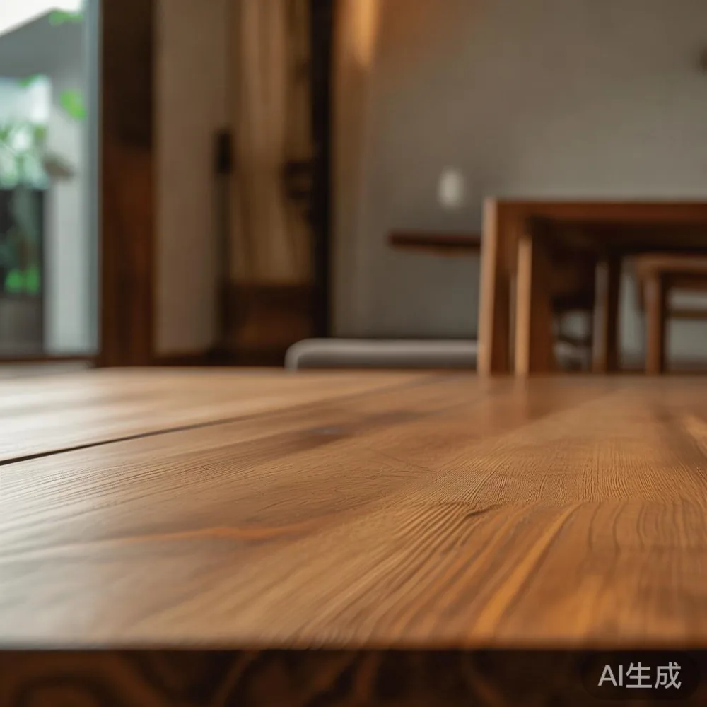 How to Match Solid Wood Furniture to a Warm Minimal Interior in Singap — close-up of the grain and joinery detail, shallo