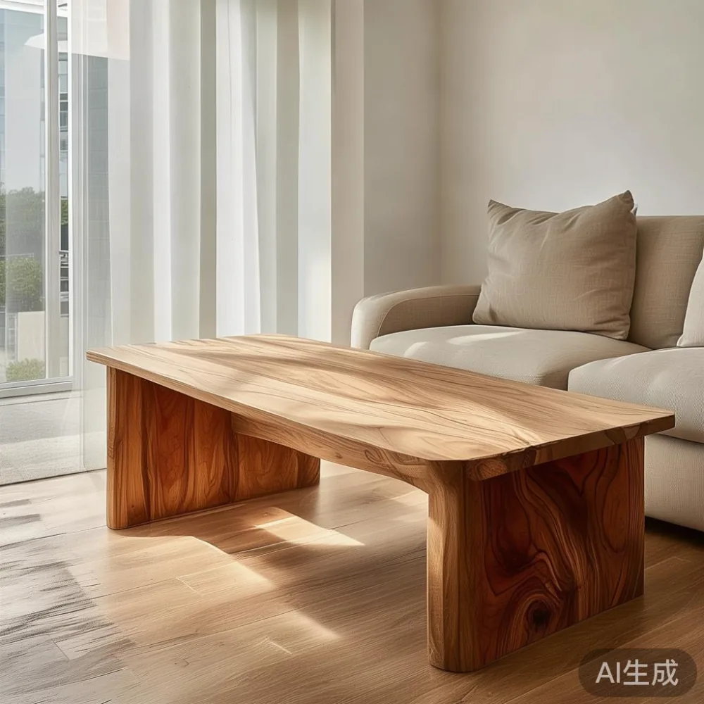 How to Match Solid Wood Furniture to a Warm Minimal Interior in Singap — staged against a plain wall with a linen sofa ne