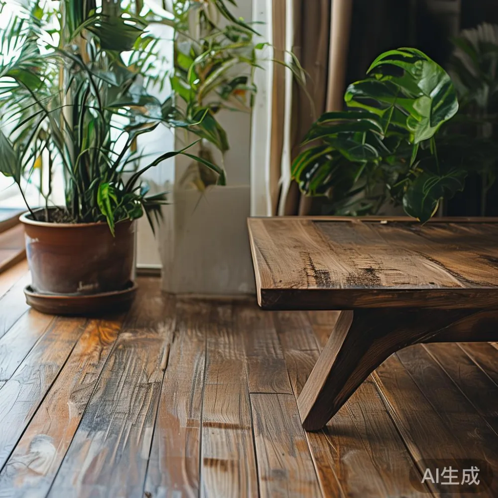 How Southeast Asian Humidity Affects Wood Furniture (And Why Your Coff — corner of a small condo apartment with wooden fl