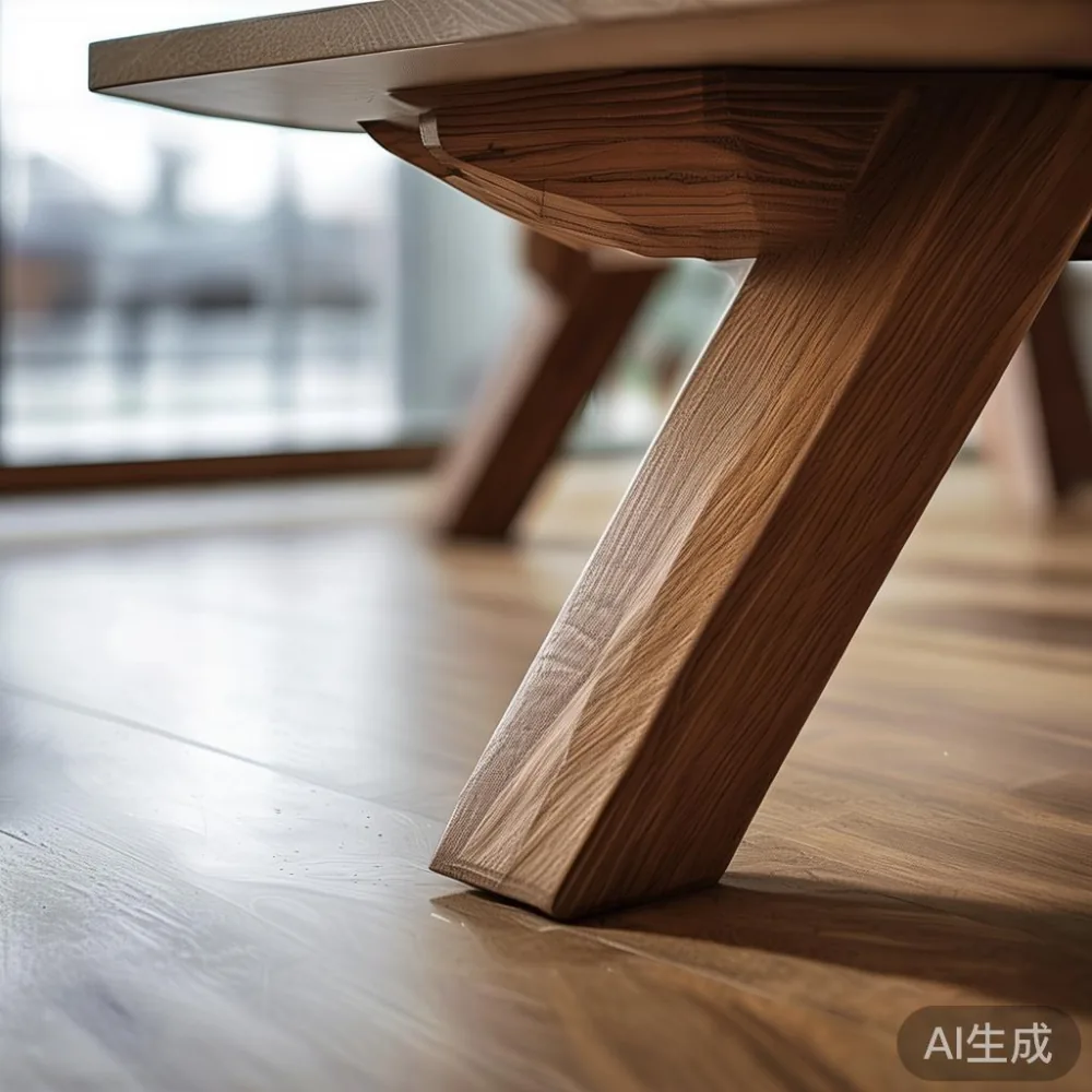 How Humidity in Southeast Asia Affects Wood Furniture — And What to Do — detail of the base and leg construction on a bed