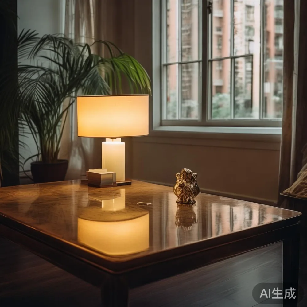 Caring for a Lacquered Surface in a Tropical Climate: What Every Singa — room setting at dusk with warm lamp light, film 