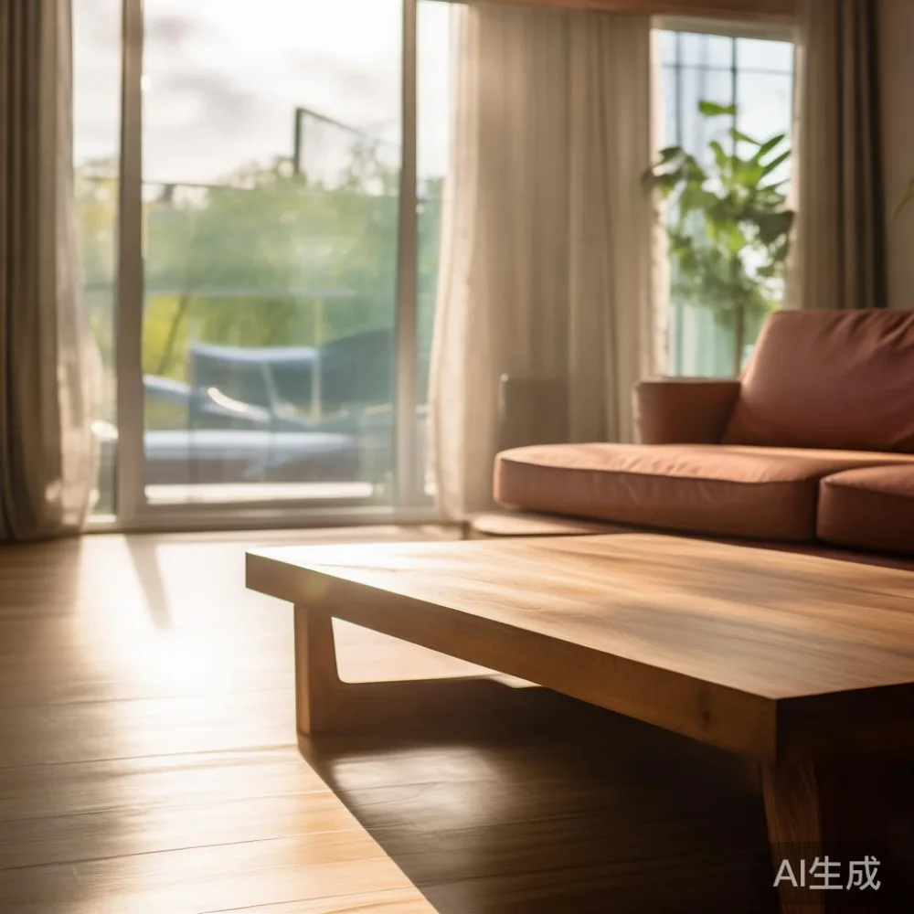 How to Match Solid Wood Furniture to a Warm Minimal Interior (Without  — in a sunlit Singapore HDB living room, morning l