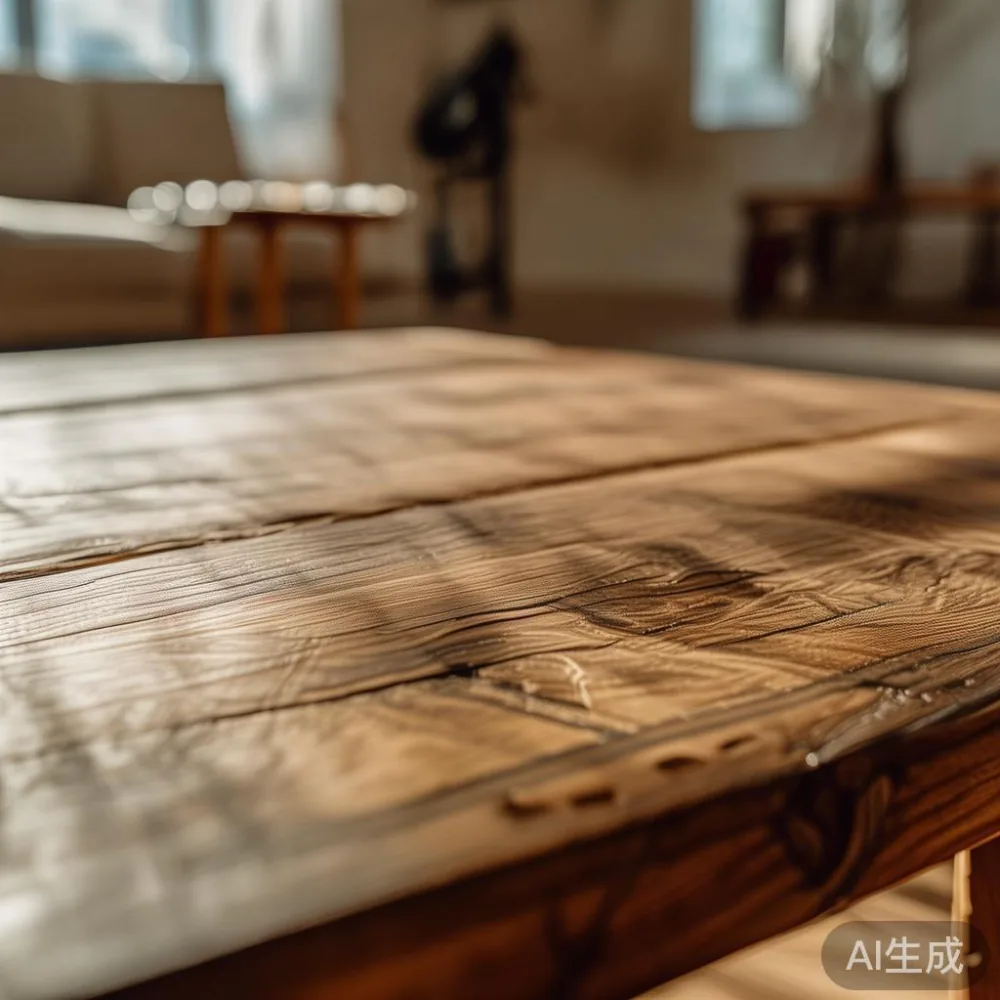 How to Match Solid Wood Furniture to a Warm Minimal Interior (Without  — close-up of the grain and joinery detail, shallo