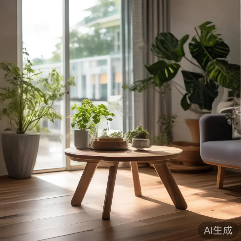 Styling a Small Singapore Apartment Without Making It Feel Crowded — corner of a small condo apartment with wooden fl