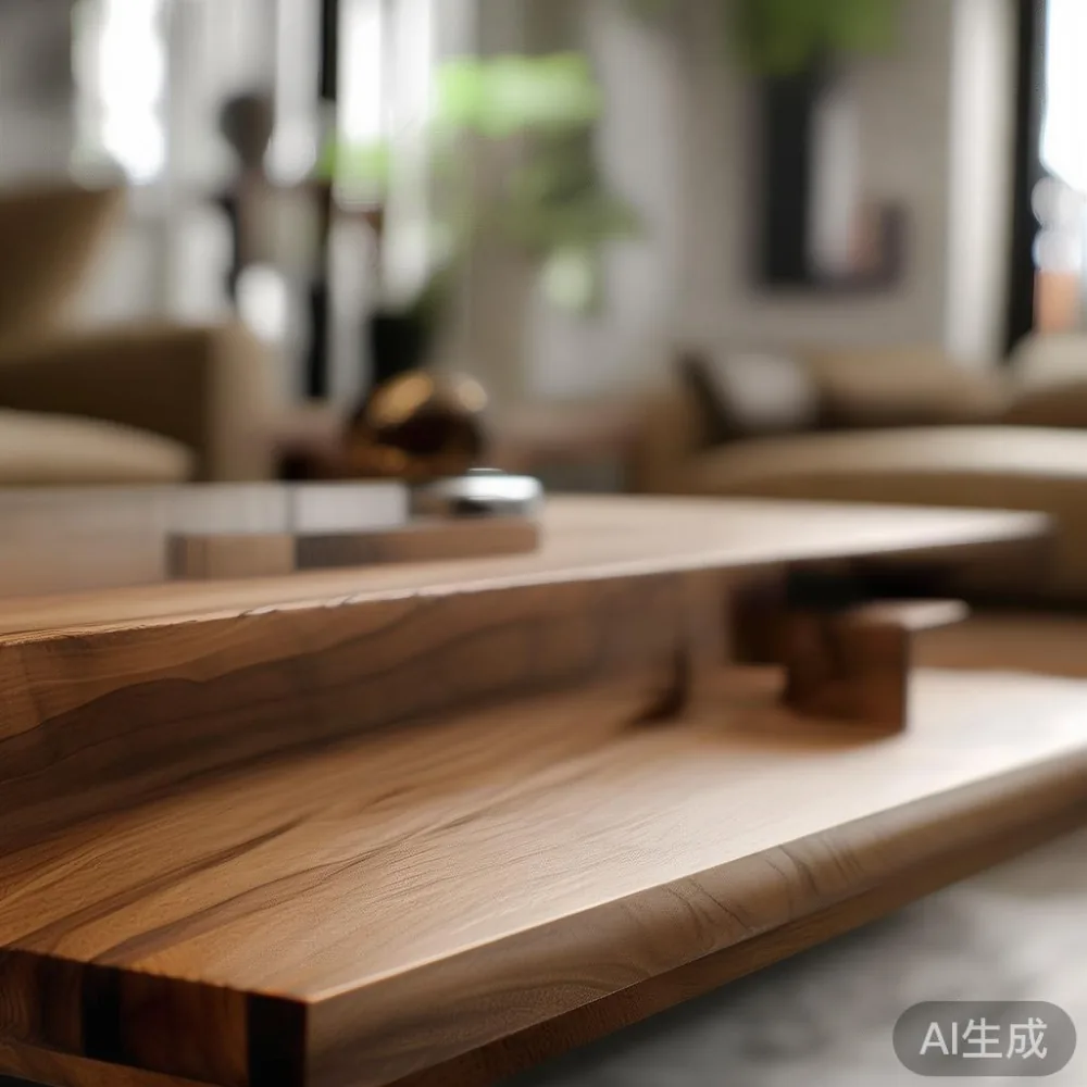 Styling a Small Singapore Apartment Without the Crowded Look: A Solid  — close-up of the grain and joinery detail, shallo