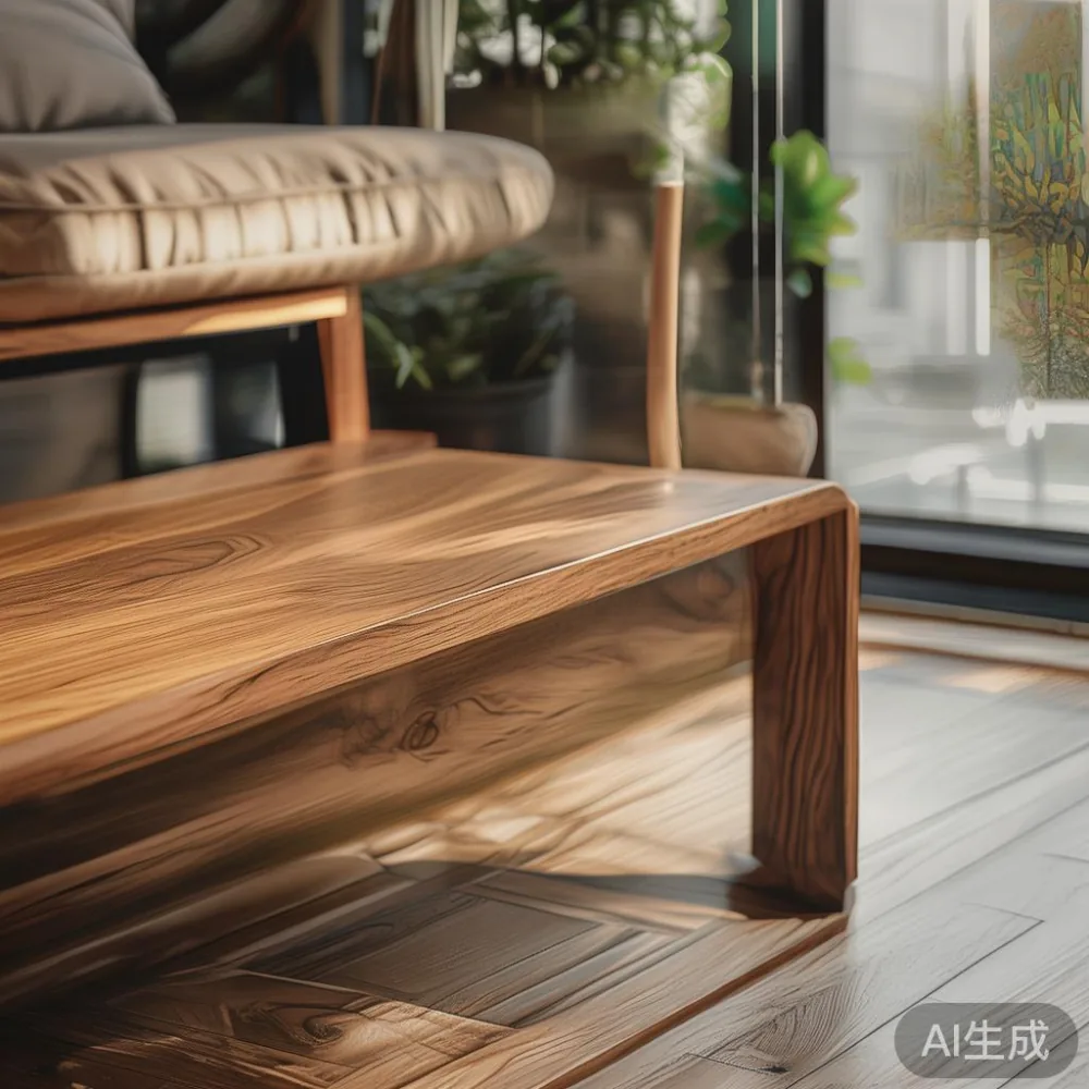 Veneer vs Solid Wood Coffee Table SG: A 5-Year Cost Reality Check for  — corner of a small condo apartment with wooden fl