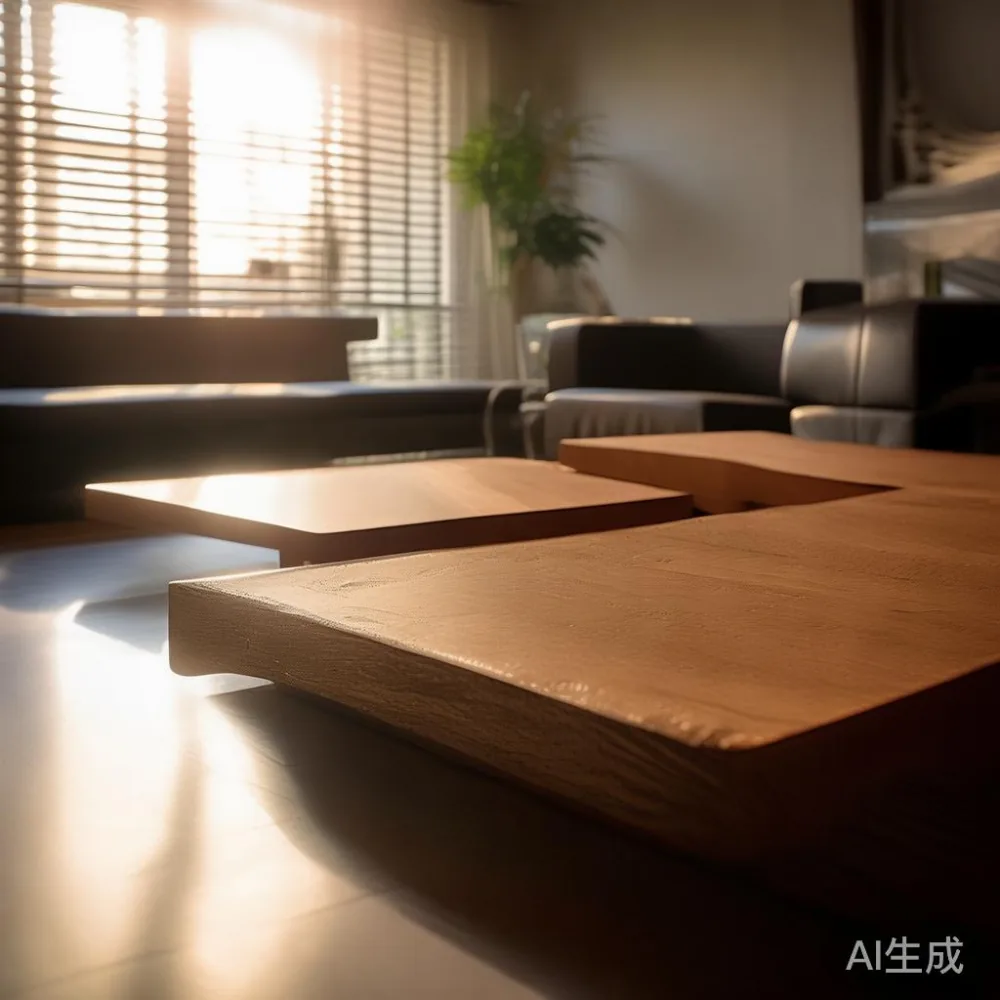 Veneer vs Solid Wood: A 5-Year Cost Breakdown Every Singapore Home Buy — in a sunlit Singapore HDB living room, morning l