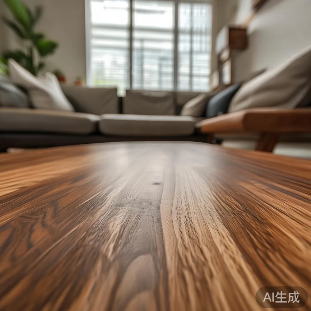 Warm Minimal in a Singapore HDB: How to Match Solid Wood Furniture Wit — close-up of the grain and joinery detail, shallo