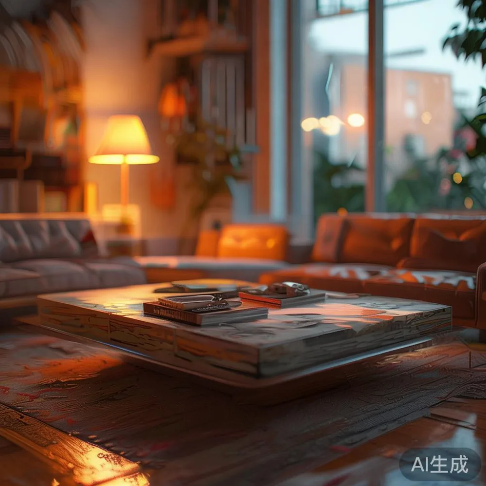 What To Check Before You Buy a Sofa You Cannot Sit On — room setting at dusk with warm lamp light, film